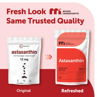 Thumbnail for Micro Ingredients Astaxanthin 12mg with MCT Oil, 120 Softgels, 4 Month Supply | Premium Astaxanthin Antioxidant Supplements* | Fresh Microalgae Source | Triple Strength, Non-GMO, Gluten Free, No Soy
