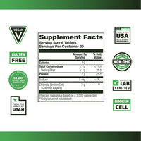 Thumbnail for Zhou Chlorella Tablets - Chlorella Supplement, Chlorophyll Vitamins, Pure Green Algae Superfood, Nutrient Rich Super Food Pills, Broken Cell Wall - 120 Vegan Tablets