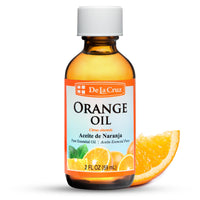 Thumbnail for De La Cruz Pure Orange Oil - 100% Pure Cold Pressed Orange Essential Oil for Diffuser - 2 Fl OZ (1 Bottle)