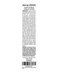 Thumbnail for Glint Glow Lip Balm (Ballet Shoes, 0.1oz) - Moisturizing Stain Lipstick with Shine for Natural Lips, Tinted Treatment. Luxurious Korean Skin Care Makeup. Chapped, Dry, Cracked