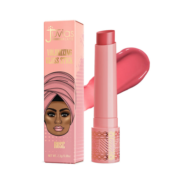 Juvia's Place Volumizing Gloss Sticks, Rose - Shiny Luscious Lips with Nourshing Hydration, Plumping, Lip Plumper, Plumping Lip Balm, Hydrating Lip Gloss