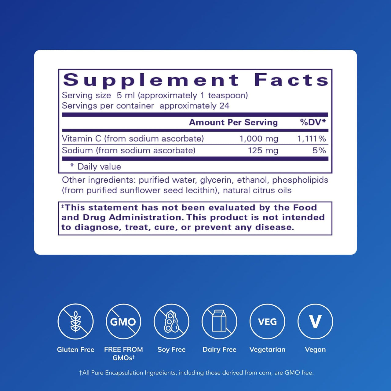 Pure Encapsulations Liposomal Vitamin C | Support for Cellular Function, Antioxidant Defenses and Immune Health* | 4 fl. oz.