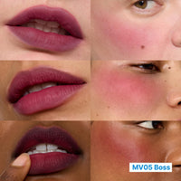 Thumbnail for fwee Blurry Pudding Pot + Keychain SET | Airbrushed Blush & Lip, Buildable Pigment, Long-lasting, Lightweight, Easy to Blend, Natural Soft Matte Finish Makeup – Boss (Deep Plum) | 0.17 oz