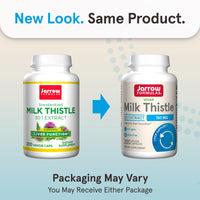 Thumbnail for Jarrow Formulas Milk Thistle Supplement 150 mg. 30:1 Milk Thistle Extract Standardized to 80% Total Flavonoids, Dietary Supplement for Liver Function Support, 200 Veggie Capsules, Up to 200 Day Supply