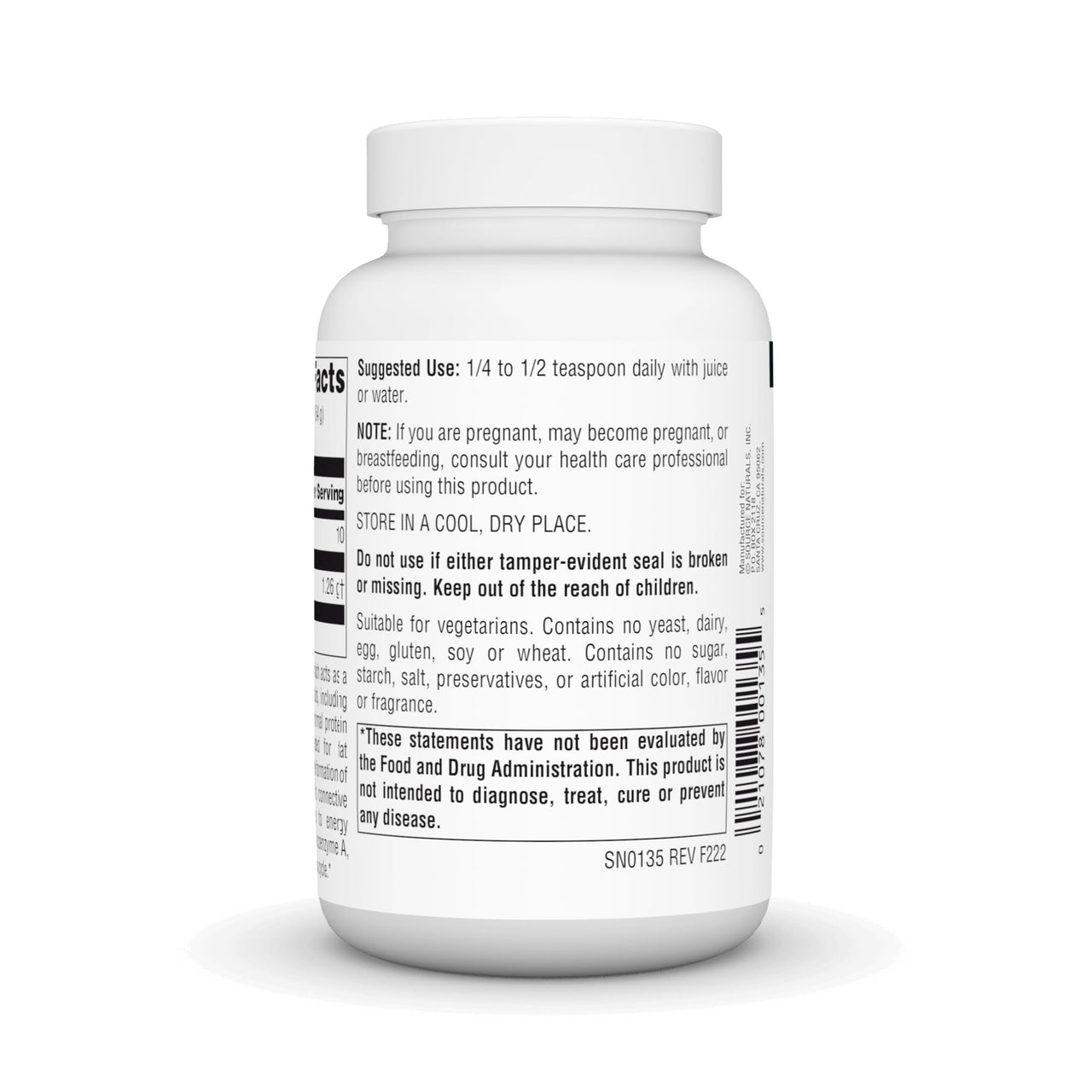 Source Naturals L-Lysine Free Form Powder -Amino Acid Supplement Supports Energy Formation & Collagen* - 100 Grams