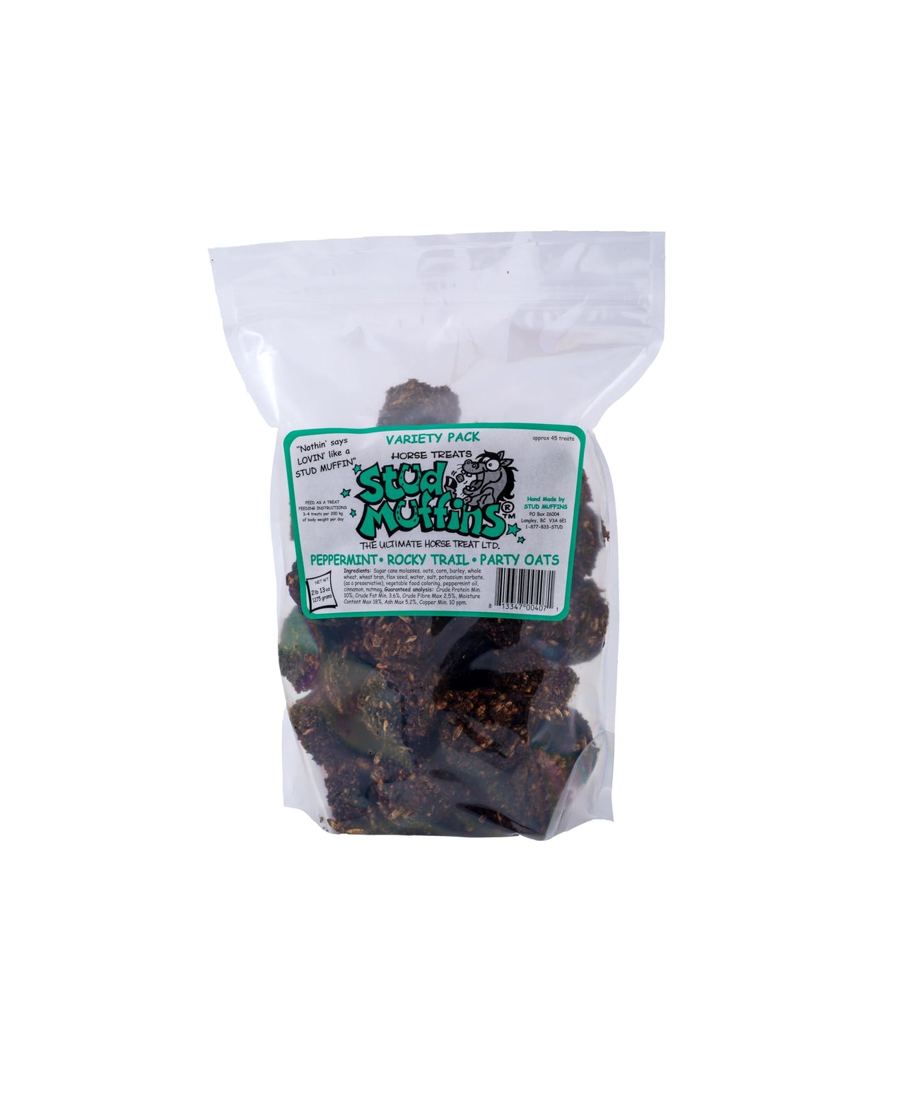 Stud Muffins 1045R Stud Muffins Horse Treats - Variety Pack, 45 Oz Bag