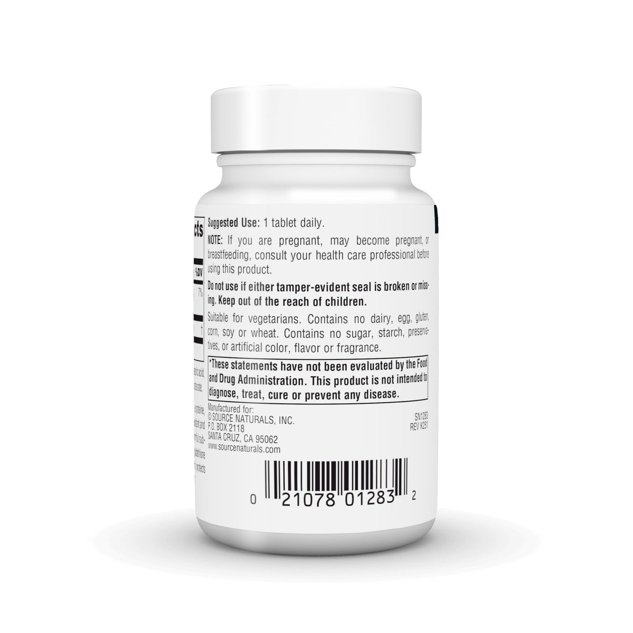 Source Naturals Reduced Glutathione, Antioxidant for Liver Support*, 250mg - 60 Tablets