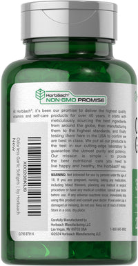 Thumbnail for Horbäach Odorless Garlic Softgels | 200 Count | Ultra Potent Garlic Extract | Non-GMO & Gluten Free Supplement