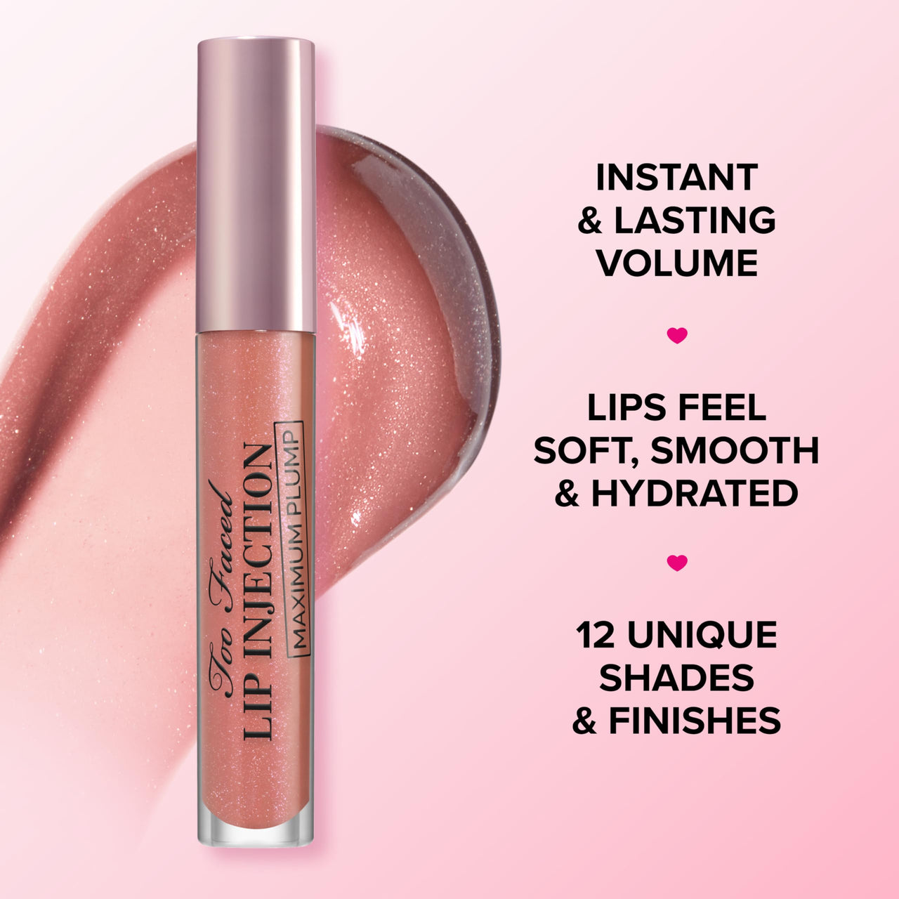 Too Faced Lip Injection Maximum Plump Extra Strength Lip Plumper Gloss | Hydrating + Plumping