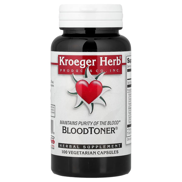 Kroeger Herb Co BloodToner®, 100 Vegetarian Capsules