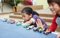 Thumbnail for Hot Wheels 1:64 Scale Die-Cast Toy Cars 5-Pack, Set of 5 Toy Race Cars, Hot Rods, Character Cars, Rescue or Pick-Up Trucks (Styles May Vary)
