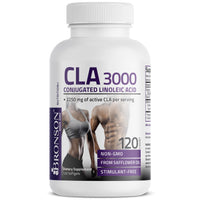 Thumbnail for Bronson CLA 3000 Extra High Potency Supports Healthy Weight Management Lean Muscle Mass Non-Stimulating Conjugated Linoleic Acid 120 Softgels