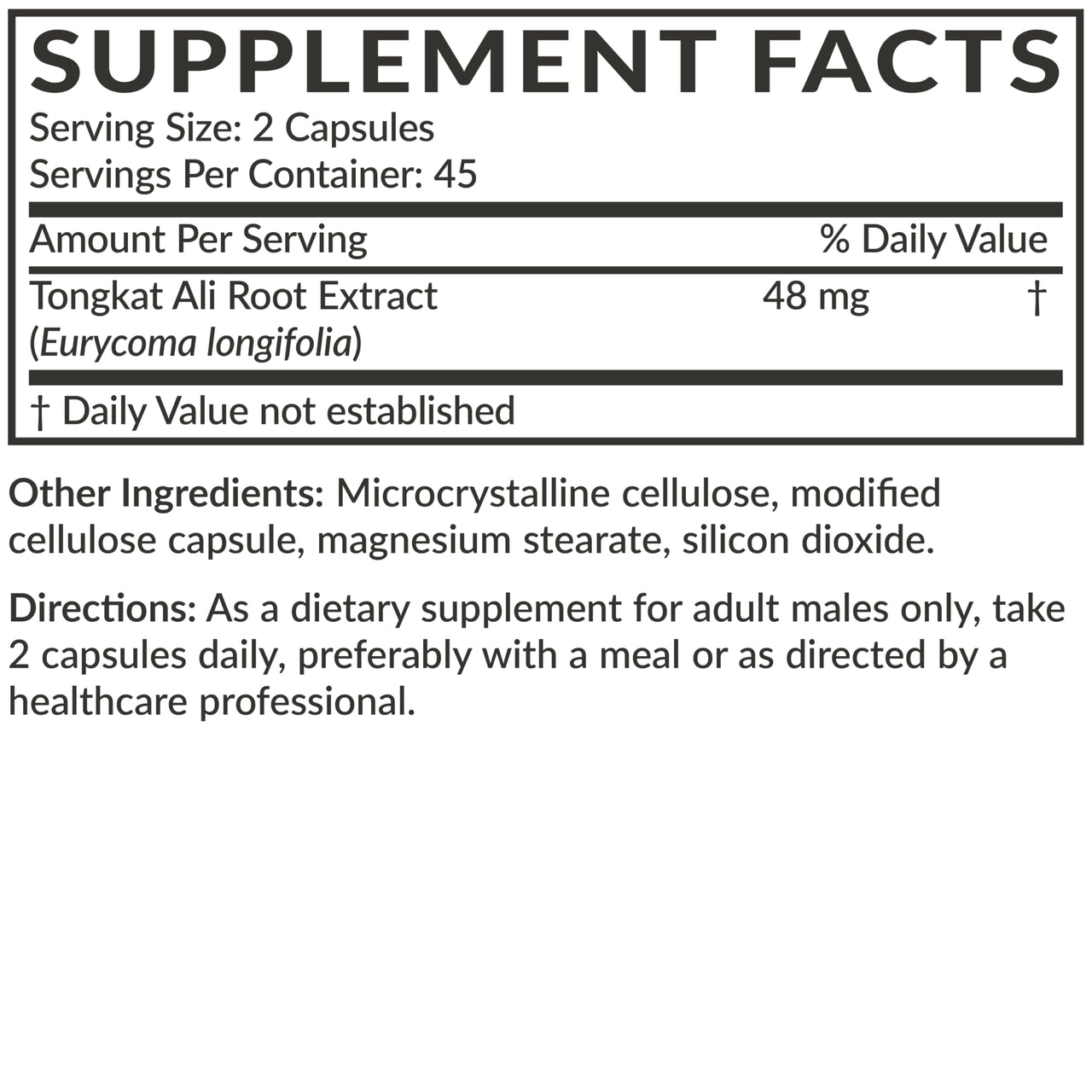 Futurebiotics Longjack Tongkat Ali Extra Strength Energy & Stamina Support - Non-GMO, 90 Vegetarian Capsules