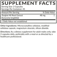 Thumbnail for Futurebiotics Longjack Tongkat Ali Extra Strength Energy & Stamina Support - Non-GMO, 90 Vegetarian Capsules