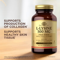Thumbnail for Solgar - L-Lysine 500 mg Vegetable Capsules Count