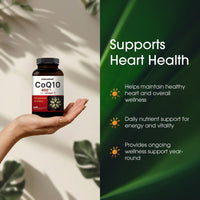 Thumbnail for NatureBell CoQ10 400mg with Omega-3-240 Capsules - Antioxidant Supplement for Heart & Energy Health Support - Supports Cellular Energy* - Extra Strength Coenzyme Q10