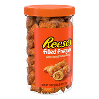 Thumbnail for Reese's Filled Pretzels, Peanut Butter Pretzel Nuggets, Crunchy, Ready to Eat, Sweet and Salty Snack, 18oz Jar