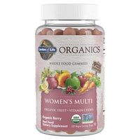 Thumbnail for Garden of Life Organics Women's Gummy Vitamins - Berry - Certified Organic, Non-GMO, Vegan, Kosher Complete Multi - Methyl B12, C & D3 - Gluten, Soy & Dairy Free, 120 Real Fruit Gummies