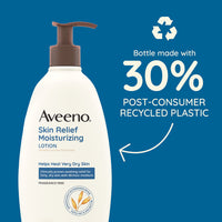 Thumbnail for Aveeno Skin Relief Fragrance-Free Moisturizing Lotion for Sensitive Skin, with Natural Shea Butter & Triple Oat Complex, Unscented Therapeutic Body Lotion for Itchy, Extra-Dry Skin, 18 fl. oz