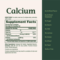 Thumbnail for Nature's Bounty Calcium 1200 mg with Vitamin D3, Bone Health & Immune Support, Vitamin D3 1000 IU, 220 Softgels (Pack of 2)