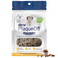 Thumbnail for ProDen PlaqueOff Scoopables - Hickory Smoked Bacon Flavor Dental Bites for Small Dogs, Natural Kelp for Plaque & Tartar Control, Freshens Breath - Small & Medium Breed Dental Care- 45 Scoops