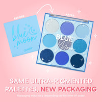 Thumbnail for ColourPop Blue Moon Eyeshadow Palette - Monochromatic Blue Shadow Palette with Matte, Metallic and Duochrome Finishes - High-Pigment Eye Makeup with a Long-Wearing Formula (0.3 oz)