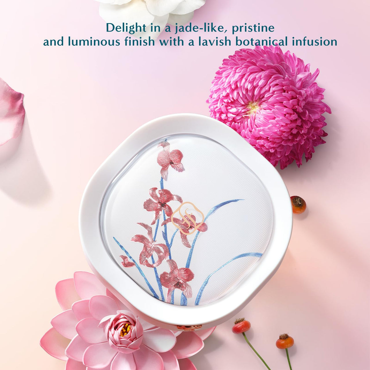 FLORASIS Flawless Jade Breathable Longwear Cushion Foundation (Ode to Embroidery) (N20 Shimmering Lotus, 1 Count)