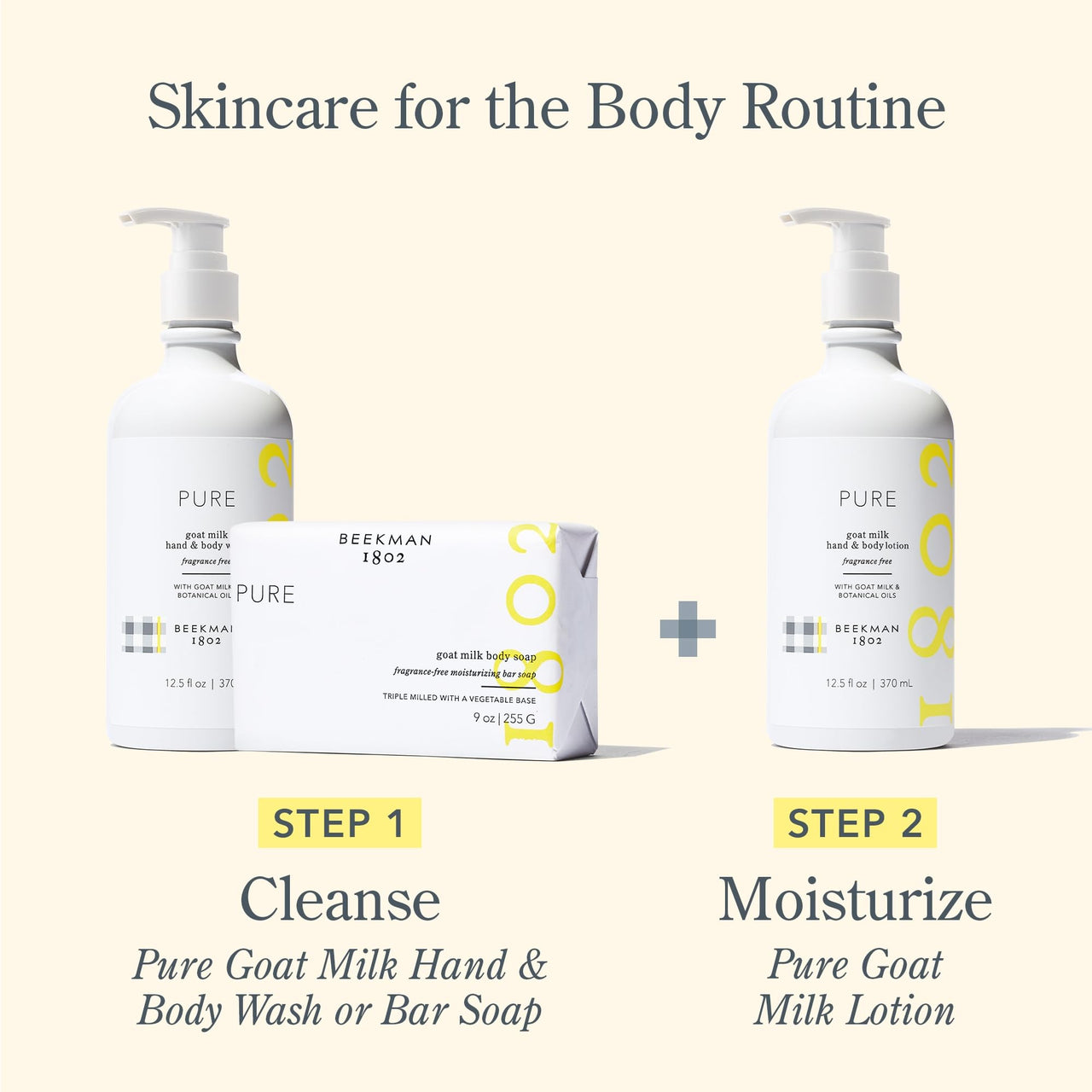 Beekman 1802 Goat Milk Lotion - Hydrates, & Softens Dry Skin, Body and Hand Lotion - With Shea Butter & Jojoba Oil - Lightweight, Non-Greasy, Cruelty-Free