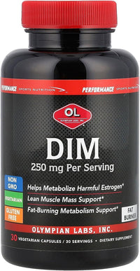Thumbnail for Olympian Labs Performance DIM Supplement 250mg - DIM Diindolylmethane 30 Capsules (30 Day Supply)