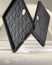 Thumbnail for Poetic TurtleSkin Case for OnePlus Pad 2 12.1 inch (2024), Heavy Duty Shockproof Rugged Kids Friendly Drop Protection Silicone Cover Case, Black