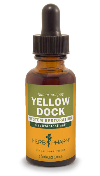 Herb Pharm Yellow Dock Liquid Extract for Digestive System Support - 1 Ounce