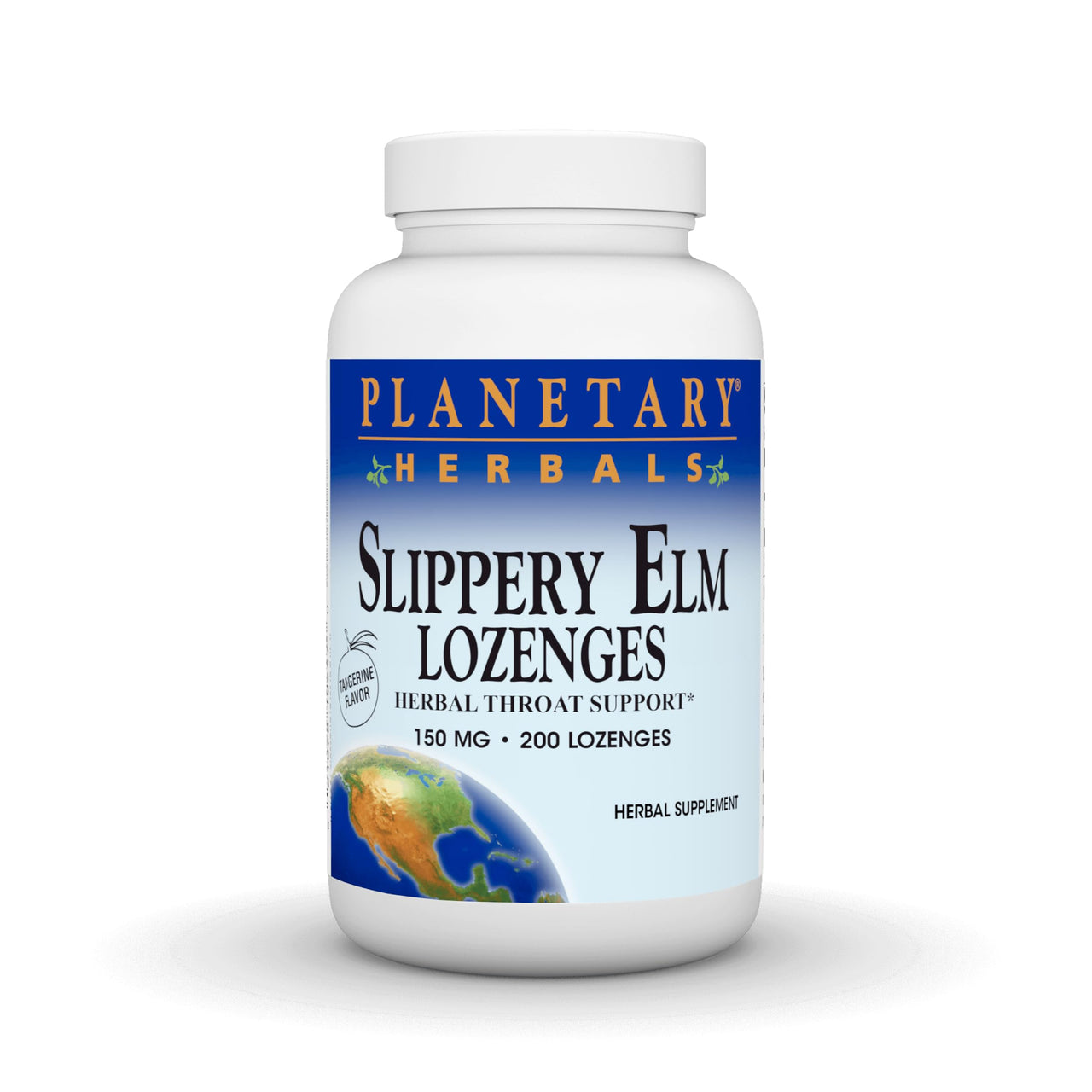 PLANETARY HERBALS Slippery Elm Lozenges, Tangerine, 200 Count