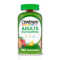 Thumbnail for Centrum MultiGummies Gummy Multivitamin for Adults, Multivitamin/Multimineral Supplement with Vitamins D, B and E, Assorted Fruit Flavor - 180 Count
