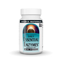 Thumbnail for Source Naturals Essential Enzymes, Bio-Aligned Multiple Enzyme Supplement Herbal Defense for Digestion, Gas, Constipation & Bloating Relief - Supports A Strong Immune System* - 500mg - 60 Capsules