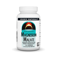Thumbnail for Source Naturals Magnesium Malate, Support Muscles and Energy Production* - 3750 mg per Serving - 100 Capsules