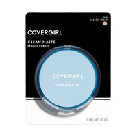 Thumbnail for COVERGIRL Clean Matte Pressed Powder, Oil Control Powder, 1 container, .35 Fl Oz, Face Powder, Oil Free Loose Powder, Matte Finish, Lightweight, Shine Free Formula, Leaves Skin Smooth and Clean