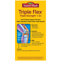 Thumbnail for Nature Made TripleFlex Triple Strength Caplets with Vitamin D3, 120 Count for Joint Support