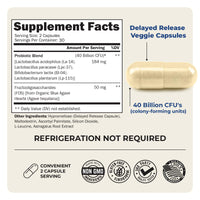 Thumbnail for BioSchwartz Daily Probiotic Nutritional Supplement - 40 Billion CFU for Gut Health - Probiotics for Men and Women - Digestive Health with Astragalus & Lactobacillus - Shelf Stable - 60 Count
