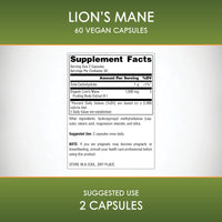 Thumbnail for Planetary Herbals Lion's Mane, for Memory, Focus, and Mood*, 1,000 mg - 60 Vegan Capsules