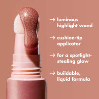 Thumbnail for e.l.f. Halo Glow Highlight Beauty Wand, Liquid Highlighter Wand For Luminous, Glowing Skin, Buildable Formula, Vegan & Cruelty-free, IRL Angel