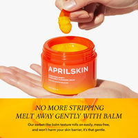 Thumbnail for APRILSKIN Carrotene IPMP Hydromelt Cleansing Balm, 3.04 fl.oz, Noncomedogenic, Grapefruit Peel Oil, O-Cymen-5-Ol helps reduce blackheads & breakouts, for sensitive & oily skin, Korean Skincare