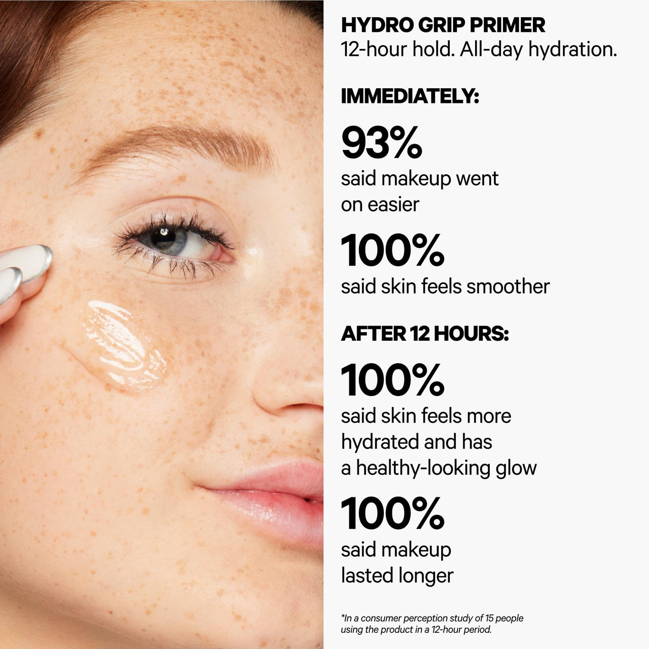 Milk Makeup Hydro Grip Primer with Hyaluronic Acid + Niacinamide Ã¢â‚¬â€œ Hydrating Face Primer Grips Makeup for Up to 12 Hours Ã¢â‚¬â€œ Silicone-Free, Lightweight Gel with Dewy Finish Ã¢â‚¬â€œ 0.33 oz