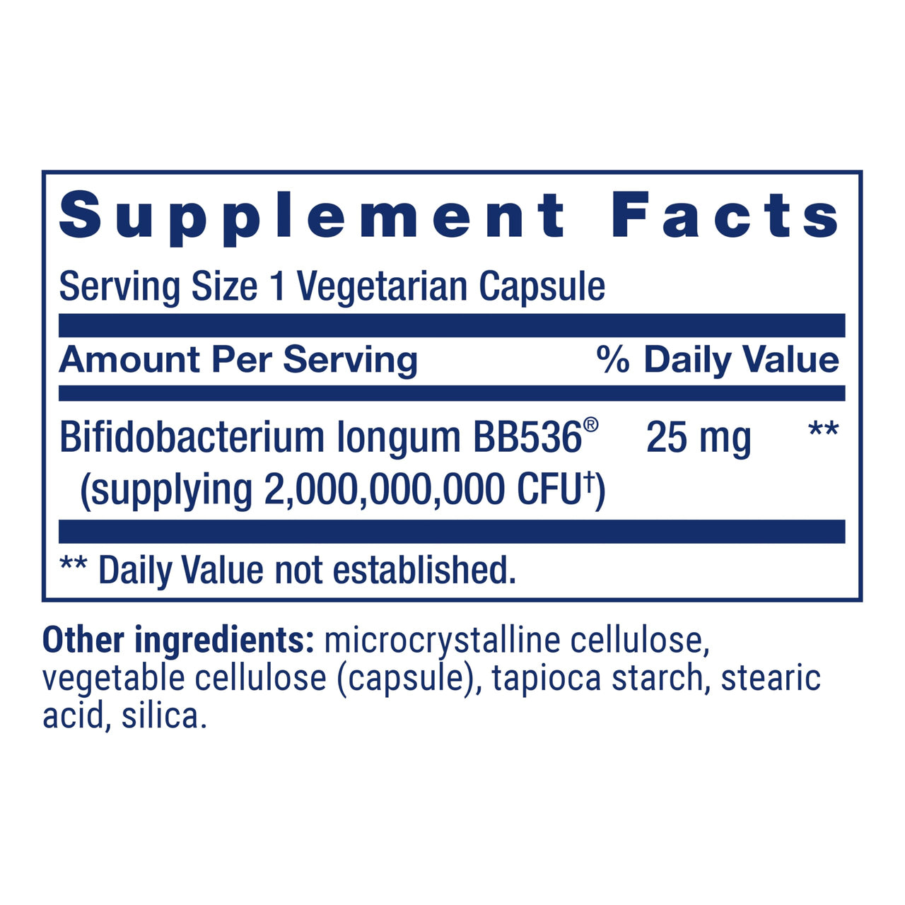 Life Extension Bifido GI Balance, probiotics, Bifidobacterium longum BB536® (2 Billion CFU), Support Healthy Gut & Digestive Health, Gluten-Free, Non-GMO, Vegetarian, 60 Capsules