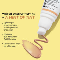 Thumbnail for Peter Thomas Roth | Water Drench Hyaluronic Cloud Sheer Tint Moisturizer Broad Spectrum SPF 45, Hydrating Tinted SPF Moisturizer, Adaptable Sheer Tint, For All Skin Tones and Types