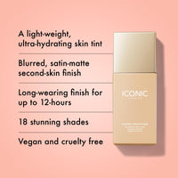 Thumbnail for ICONIC LONDON Super Smoother Blurring Skin Tint | Light to Medium Coverage, Hydrating, Ultra-Lightweight Tinted Moisturizer, Cruelty-Free, Vegan Makeup (Neutral Fair) 1.01 Fl oz