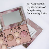 Thumbnail for LAURA GELLER Own Your Age Kit: Best of the Best Palette and Jelly Balm Tinted Lip Color, In the Buff and Retractable Angled Kabuki Brush