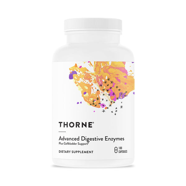 THORNE - Advanced Digestive Enzymes - Blend of Digestive Enzymes to Aid Digestion - Gut Health Support with Pepsin, Ox Bile & Pancreatin* - 90 Servings