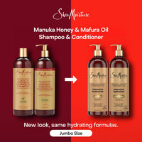 Thumbnail for Shea Moisture Shampoo & Conditioner Set – Intensive Hydration Hair Care Formulas with Manuka Honey & Mafura Oil for Extra Dry, Damaged Hair, 24 Oz Ea