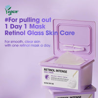 Thumbnail for SOME BY MI Retinol Intense Daily Mask - 30 Sheets, 11.8Oz - Mild Korean Retinol Vegan Face Sheet Mask for Glass Skin Routine - Skin Texture, Elasticity and Aging Sign Care - Korean Skin Care