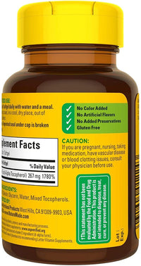 Thumbnail for Nature Made Vitamin E 400 I.U. Softgels 100 ea (Pack of 2)